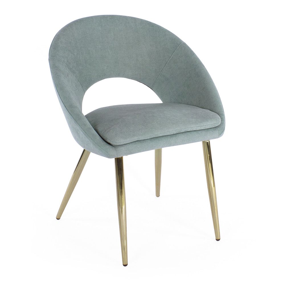 Милан мятная ткань ножки под золото для кафе, ресторана, дома, кухни