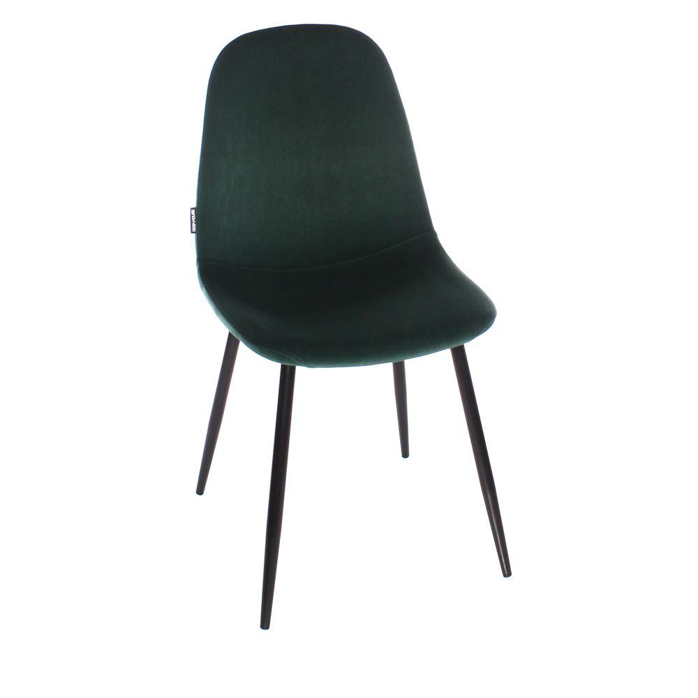 Копенгаген темно-зеленый бархат ножки черные для кафе, ресторана, дома, кухни