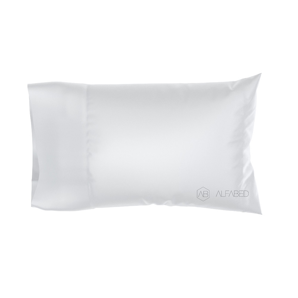 Pillow Case Premium Cotton Sateen White Hotel H 4/0