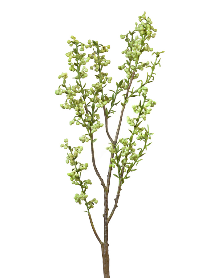 Ветка с лаймовыми мини-ягодками  в-62 см 12/120