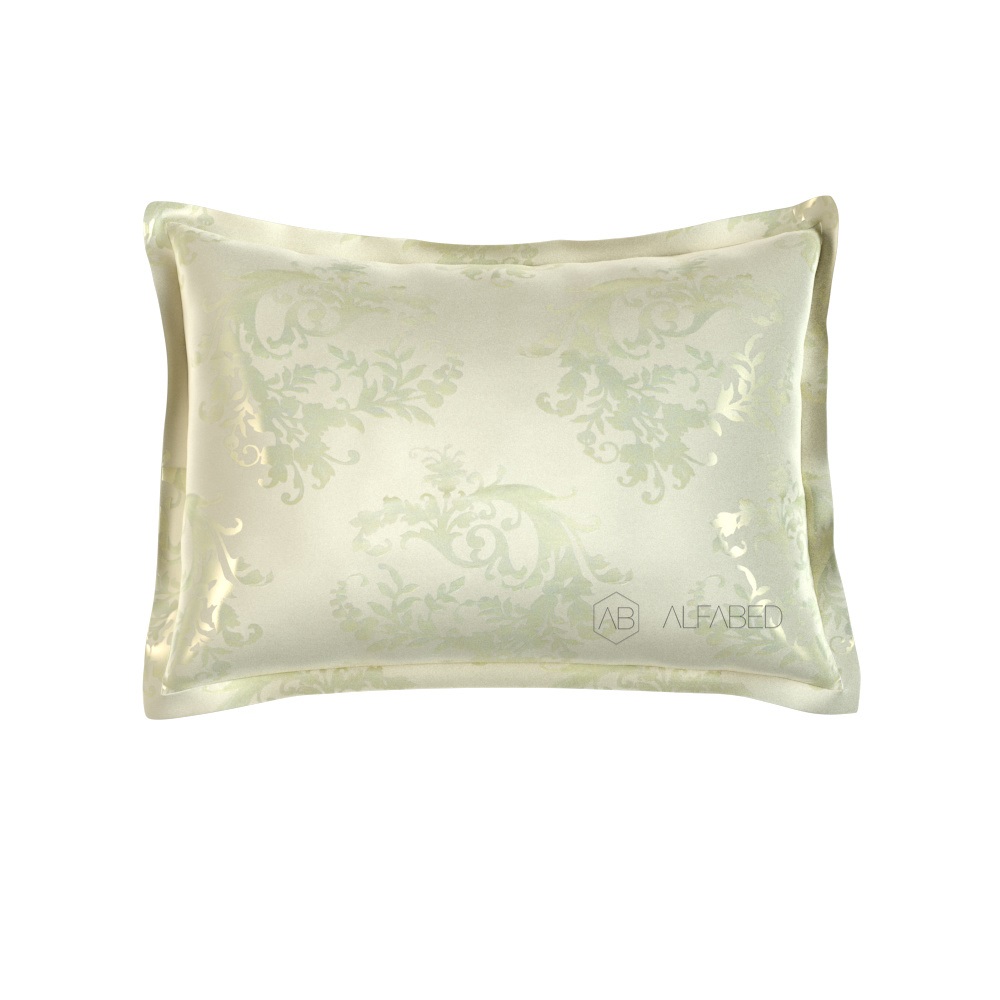 Fata de perna lux double face jacquard modal vineyard cream 3 4