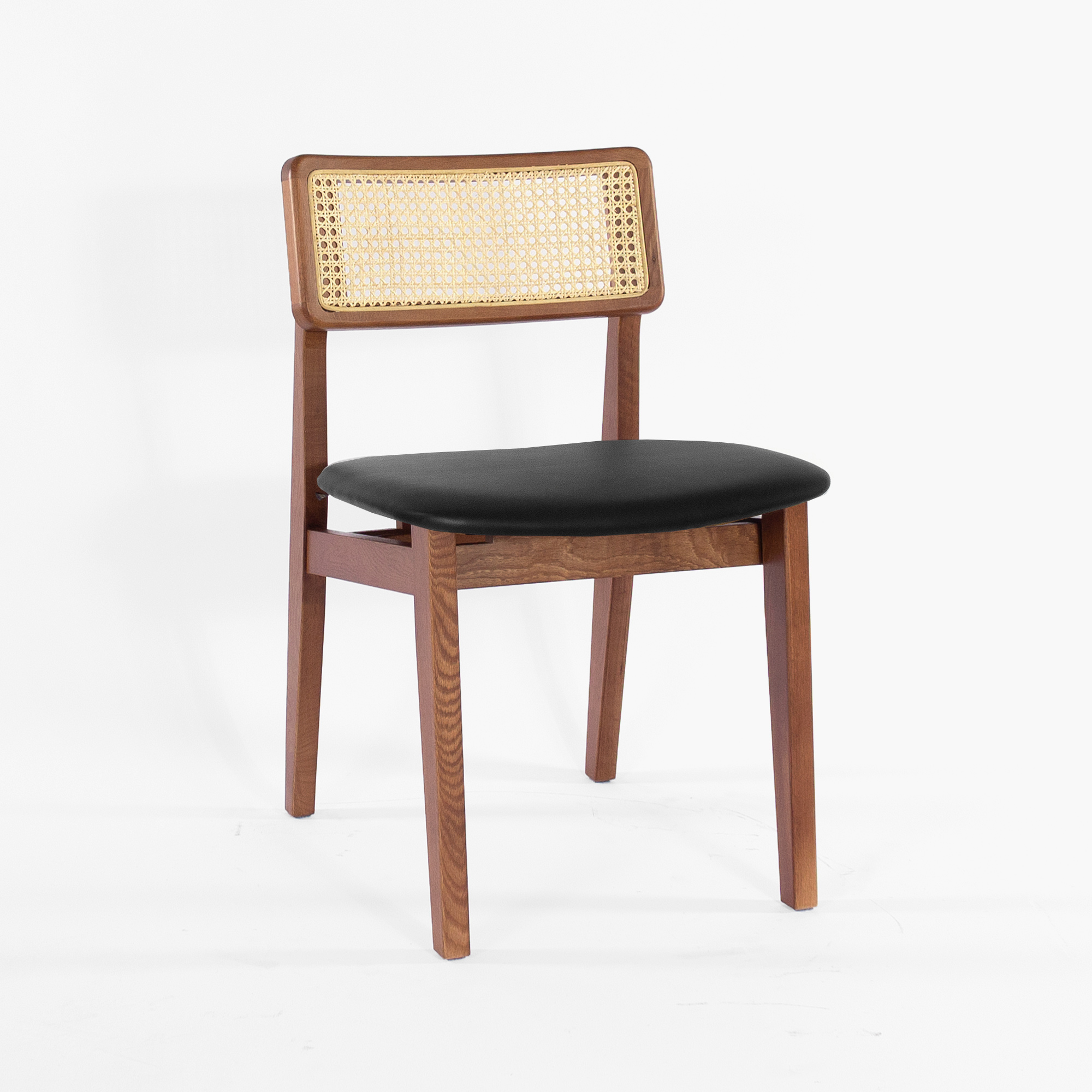 Нант черная экокожа массив дуба (орех) для кафе, ресторана, дома, кухни