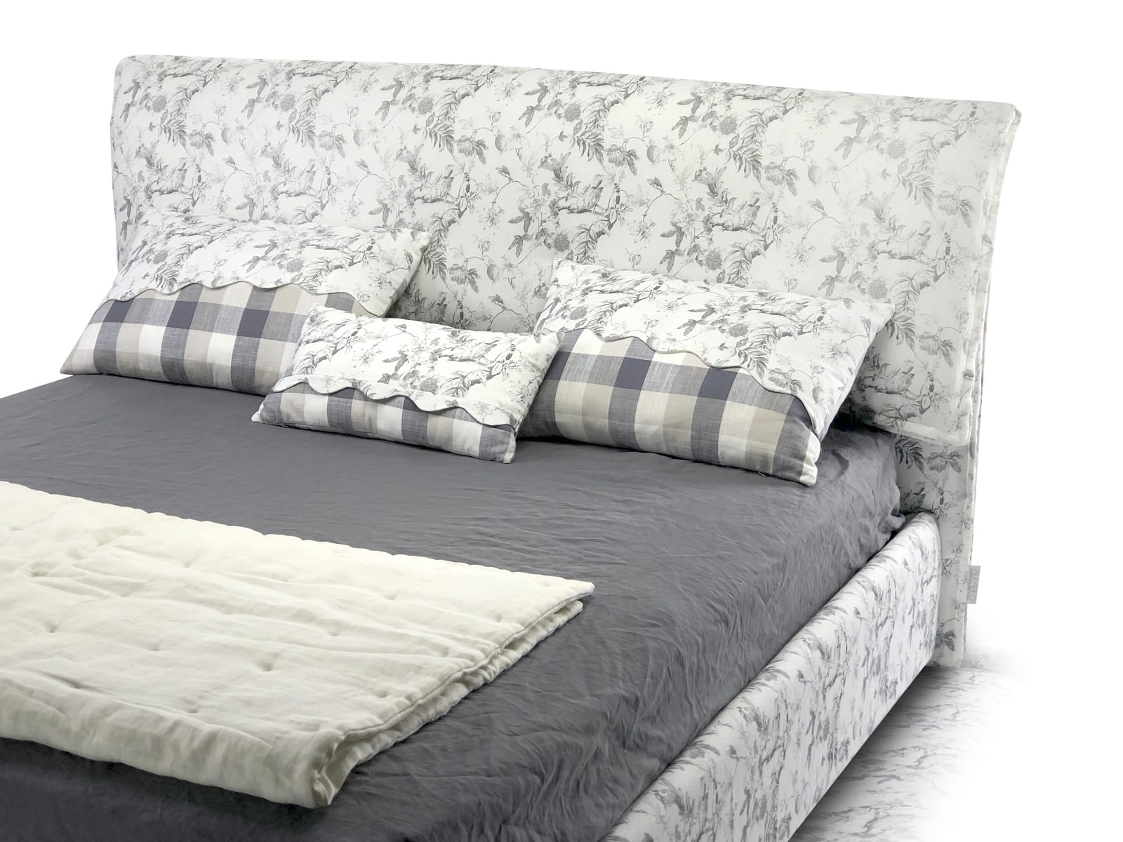 Patul alfabed city limited edition provence birds cu mecanism de ridicare3