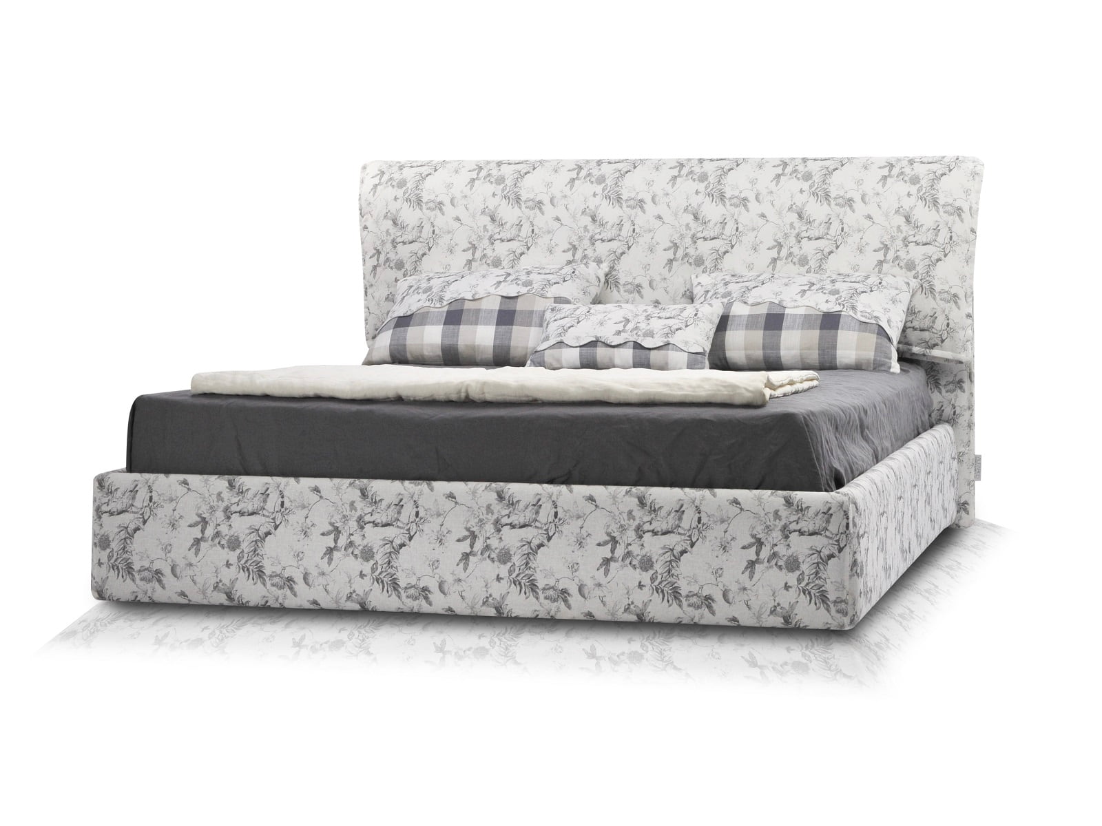 Patul alfabed city limited edition provence birds cu mecanism de ridicare1