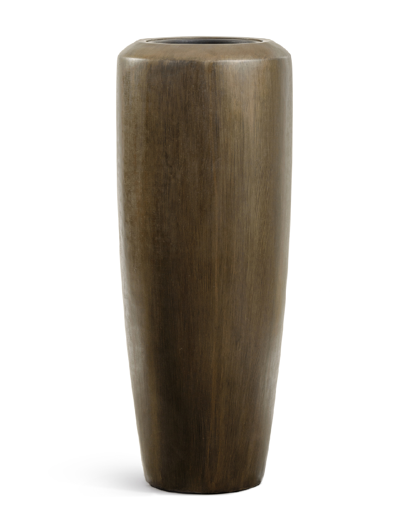 Кашпо TREEZ Effectory Metal Высокий конус Design Чернёная бронза в-90, д-46 см 1/1
