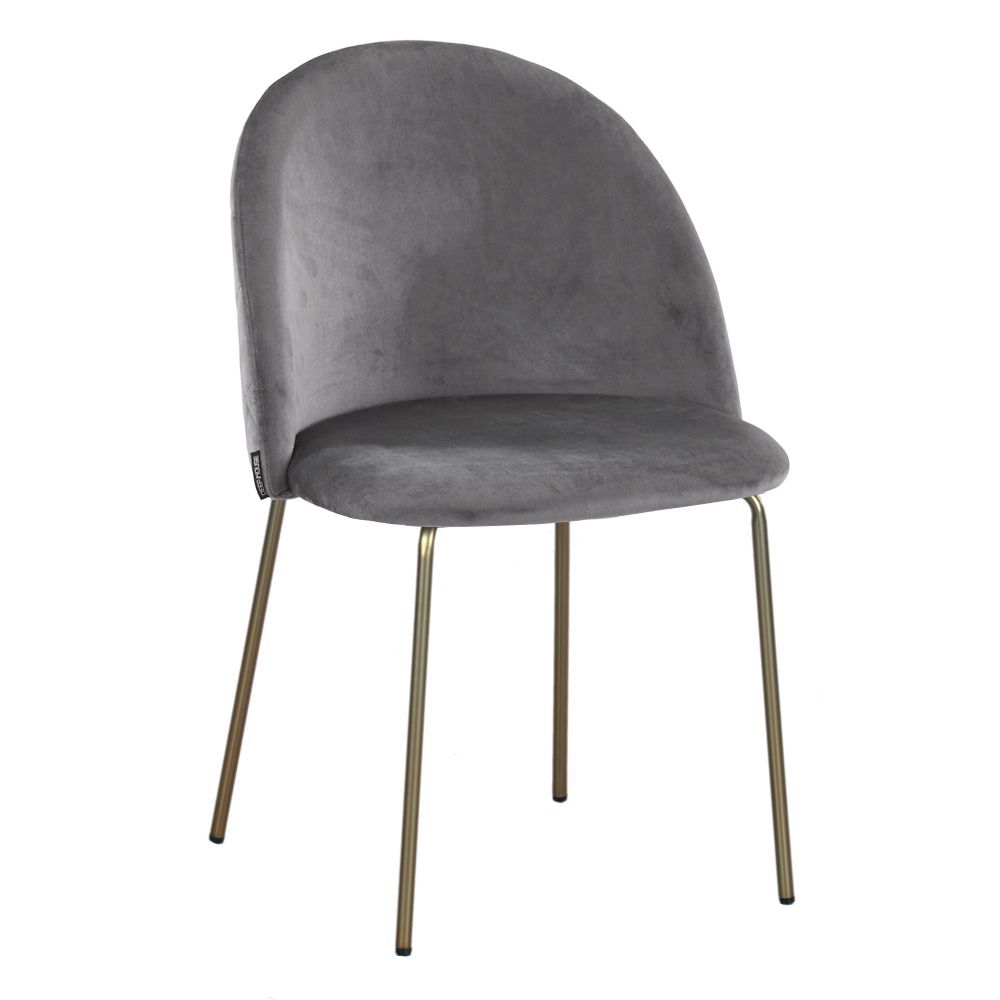 Дижон темно-серый бархат ножки под золото для кафе, ресторана, дома, кухни