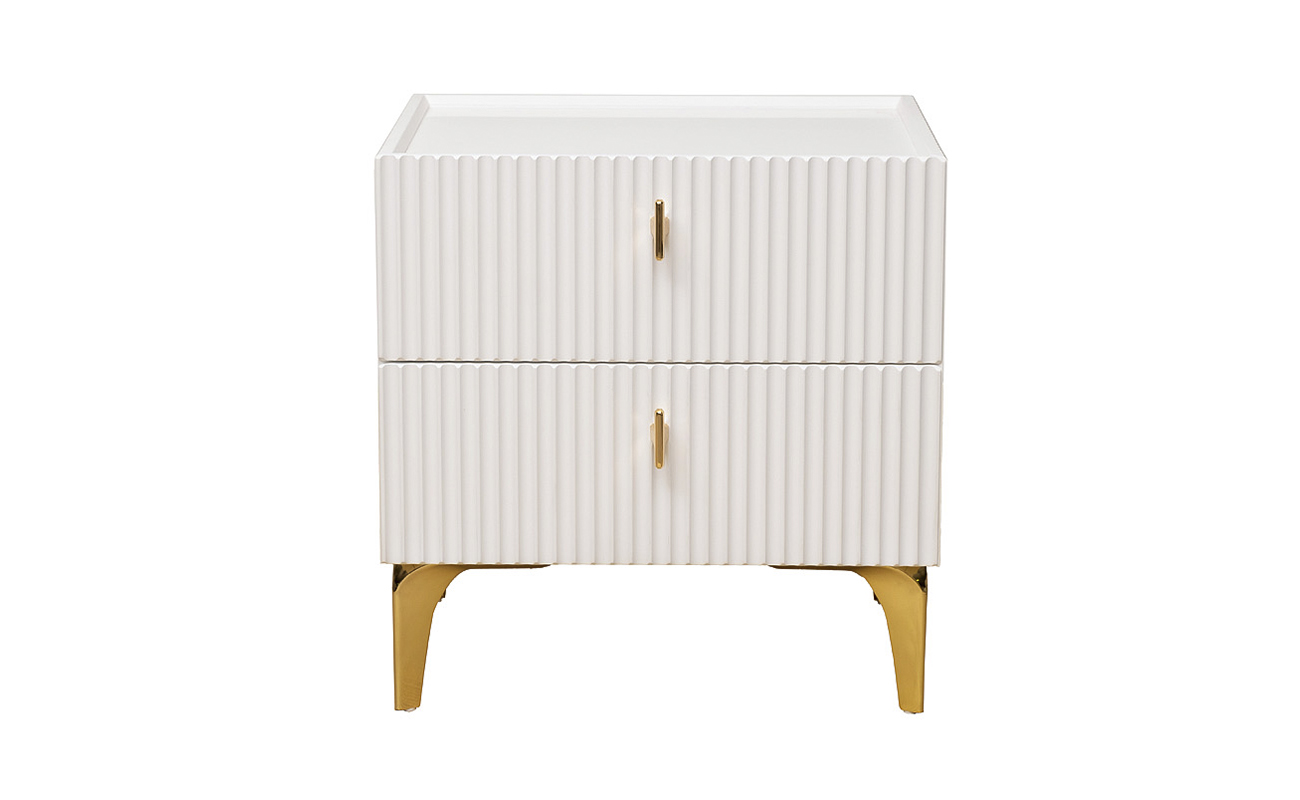 Тумбочка прикроватная Doria белая GD-00003