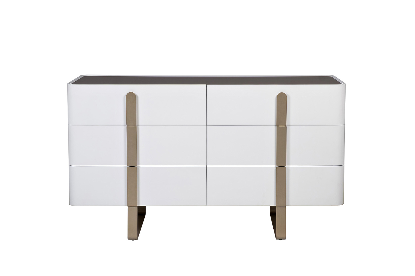 Комод светлый с металл. каркасом 77IP-20861