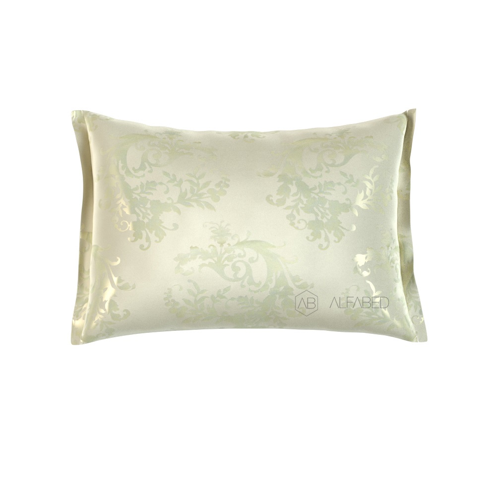 Pillow Case Lux Double Face Jacquard Modal Vineyard Cream 3/2