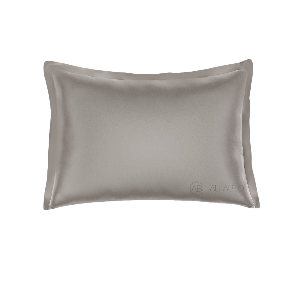 Pillow Case Premium Cotton Sateen Warm Grey 3/3