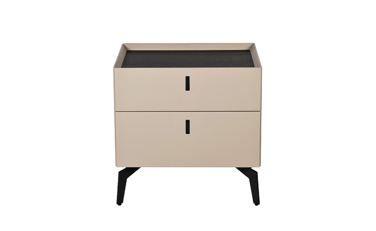 Тумбочка с двумя ящиками светлая 50*43,5*50см 77IP-NS817/1