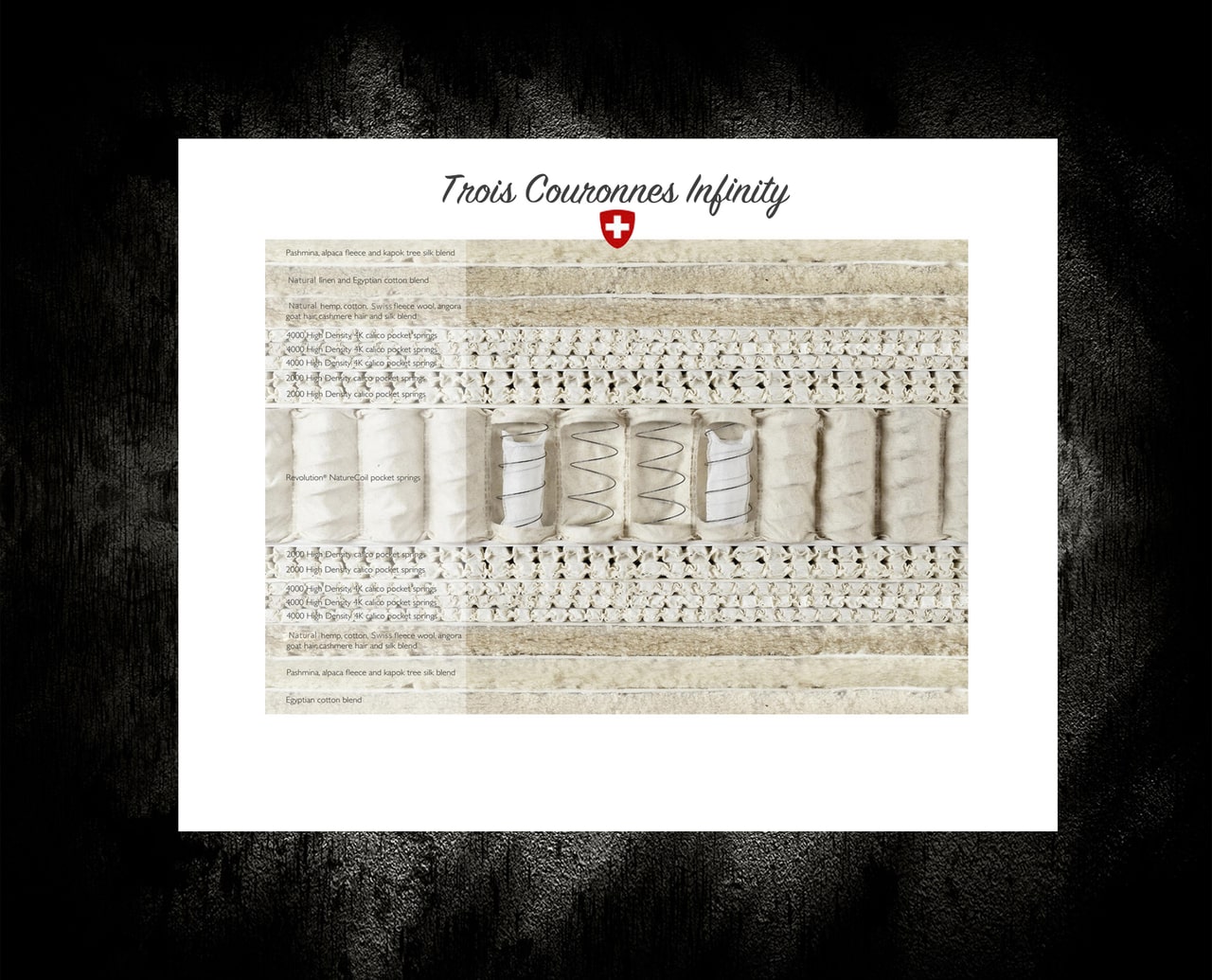 Saltea trois couronnes infinity