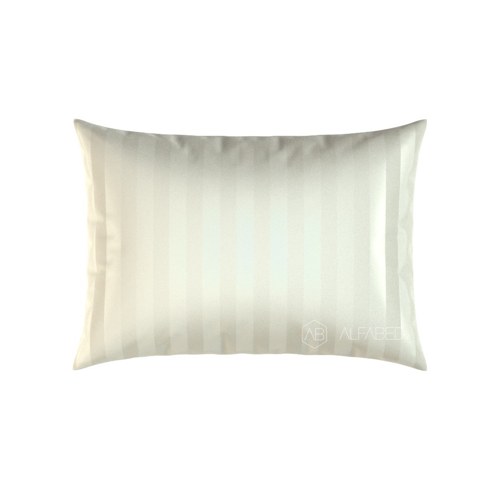 Pillow Case Premium Woven Cotton Sateen Stripe Cream Standart V 4/01