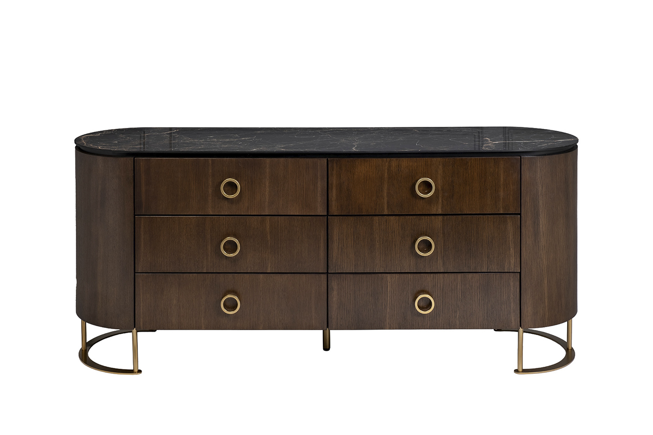 Комод коричневый 165*44,5*71см 40AD-00100