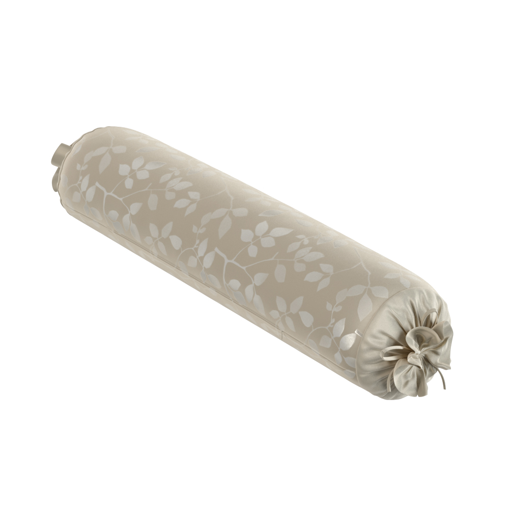 Pillow Case Lux Jacquard Cotton Taupe Tree Leaves Roll Classic F1