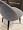 Париж темно-серый бархат с прострочкой ромб (снаружи и внутри) ножки черные для кафе, ресторана, дом 1461617