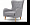 Кресло Monreale серое 1236381