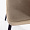 Неаполь бежевый бархат с вертикальной прострочкой ножки черные для кафе, ресторана, дома, кухни 2139577