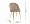 Париж бежевый бархат с вертикальной прострочкой (снаружи и внутри) ножки под золото для кафе, рестор 2080528