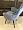 Пьемонт вращающийся серый бархат ножки черные для кафе, ресторана, дома, кухни 2081386