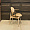 Монтана с подлокотниками рыжая кожа, дуб (тон бесцветный матовый) для кафе, ресторана, дома, кухни 2210481