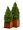Кашпо TREEZ Effectory Corten Steel Куб 30х30х30 см 2880468