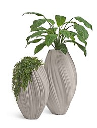 Кашпо-ваза TREEZ Effectory Dune Высокая чаша  д-60 см, в-105 см