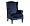 Кресло Espen велюровое темно-синее 1237017