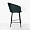 Стул Гарда темно-зеленый бархат ножки черные для кафе, ресторана, дома, кухни 2088565