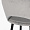 Стул Белладжио серый бархат ножки черные для кафе, ресторана, дома, кухни 1511933