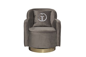 Кресло вращающееся велюр серый 87YY-KRES-2182 SER