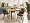 Cтол раздвижной Стокгольм круглый 110-140 см массив дуба терра для кафе, ресторана, дома, кухни 2148949