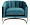 Кресло Benson на металлическом каркасе сине-зеленое 1236200