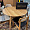 Cтол раздвижной Стокгольм круглый 110-140 см массив дуба тон натуральный для кафе, ресторана, дома,  2129473