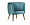 Кресло Fay велюровое бирюзовое на металлических ножках 1229253