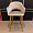 Стул Белладжио бежевый бархат ножки золото для кафе, ресторана, дома, кухни 2127001