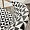 Сен-Дени плетеный черно-белый ножки светло-коричневые под бамбук для кафе, ресторана, дома, кухни 2236809