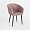 Гарда пыльно-розовый бархат ножки черные для кафе, ресторана, дома, кухни 1888072