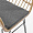 Варадеро плетеный бежевый ножки металл черные подушка серая для кафе, ресторана, дома, кухни 2209021