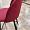 Стул Париж темно-красный бархат с прострочкой ромб ножки черные для кафе, ресторана, дома, кухни 2114149