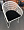 Амароне белый + подушка черная для кафе, ресторана, дома, кухни 1463306