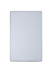 Fitted Sheet Premium Woven Cotton Sateen Stripe White V H-15