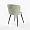 Неаполь фисташковый бархат с вертикальной прострочкой ножки черные для кафе, ресторана, дома, кухни 1892120