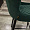 Стул CINDY темно-зеленый бархат HLR ножки черные для кафе, ресторана, дома, кухни 2074243