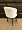 Неаполь белый экомех без прострочки ножки черные для кафе, ресторана, дома, кухни 2224364