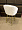 Стул Гарда белый экомех ножки золото для кафе, ресторана, дома, кухни 1927198
