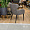Морган серо-бежевая ткань ножки черные для кафе, ресторана, дома, кухни 2095270