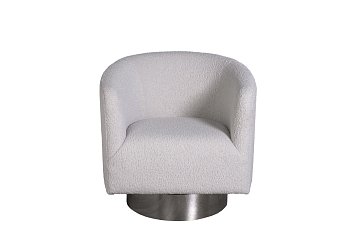 Кресло вращающееся, иск.каракуль серый cм 48MY-KRES-2841 SER