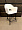 Стул Белладжио белый экомех ножки черные для кафе, ресторана, дома, кухни 2191031