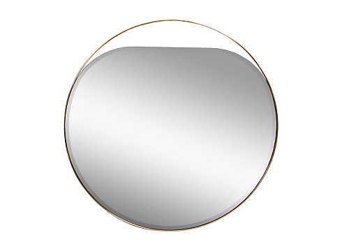 Зеркало круглое  в металлич. раме цвет золото d84см KFE1240